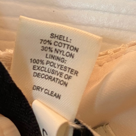 Ann Taylor Loft Dress- Cream Lace & Black-Size 0. - Picture 6 of 6